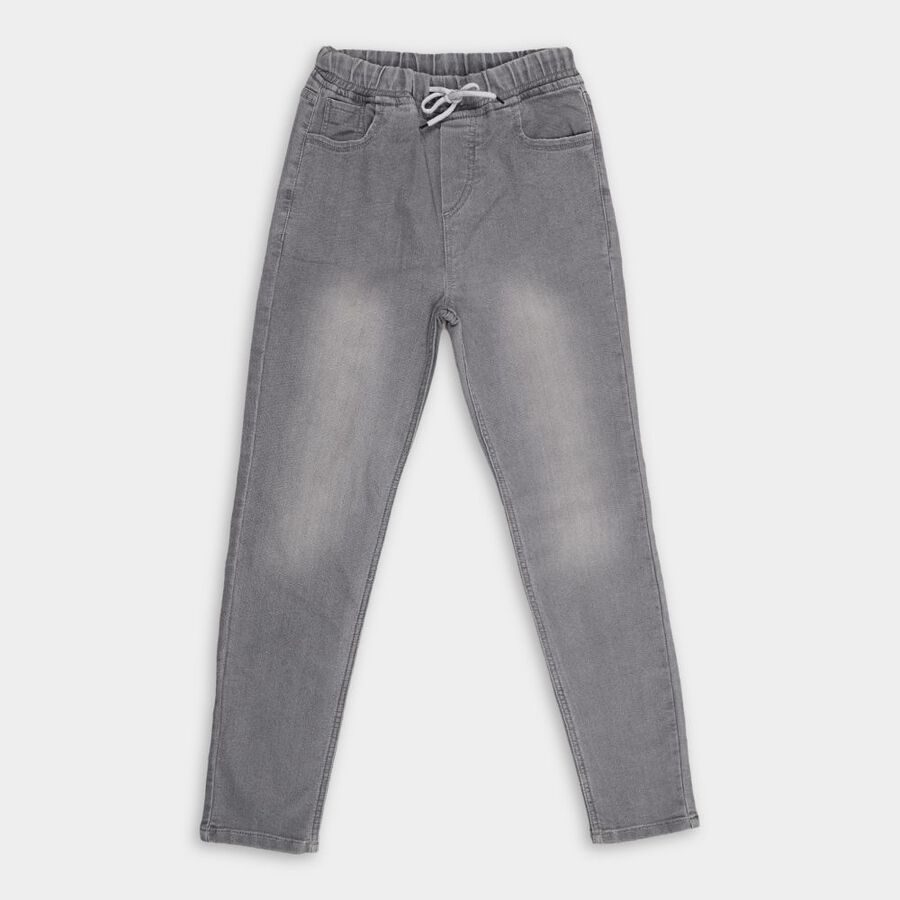 Boys' Jeans, गहरा ग्रे, large image number null