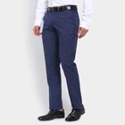 Men's Slim Fit Formal Trousers, नेवी ब्लू, small image number null