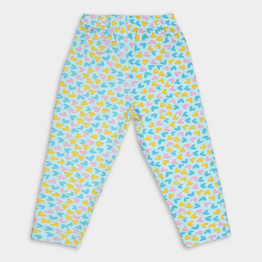 Girls' Pyjama, हल्का नीला, large image number null