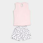 Infants' Cotton Short Set, हल्का गुलाबी, small image number null