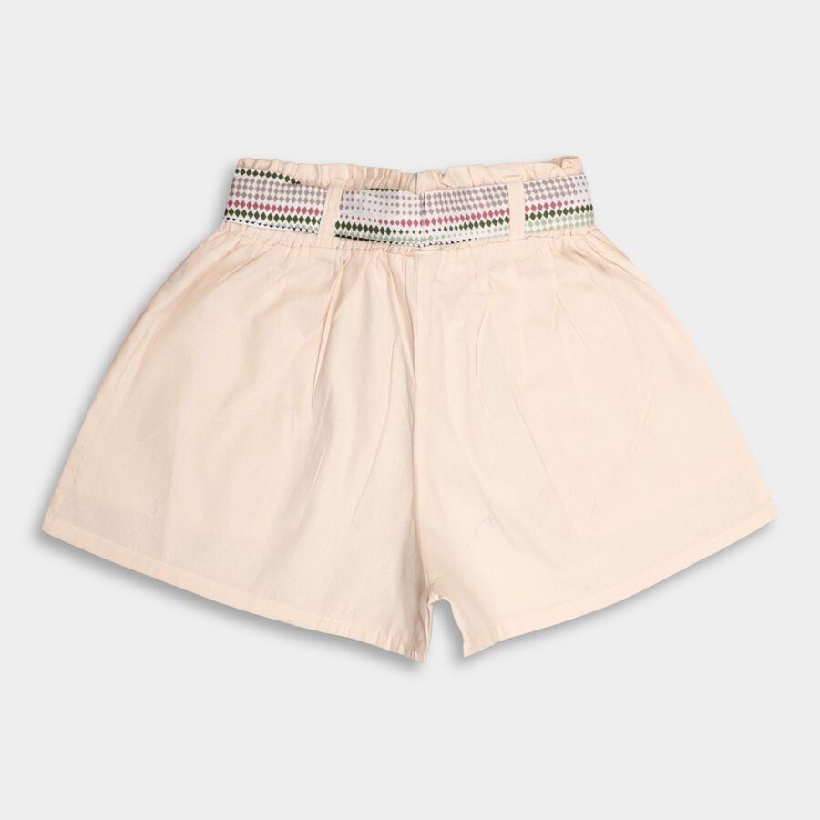 Girls' Cotton Shorts, Light Pink, large image number null