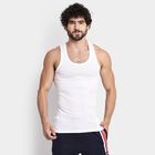 Men's 100% Cotton Vest, White, small image number null