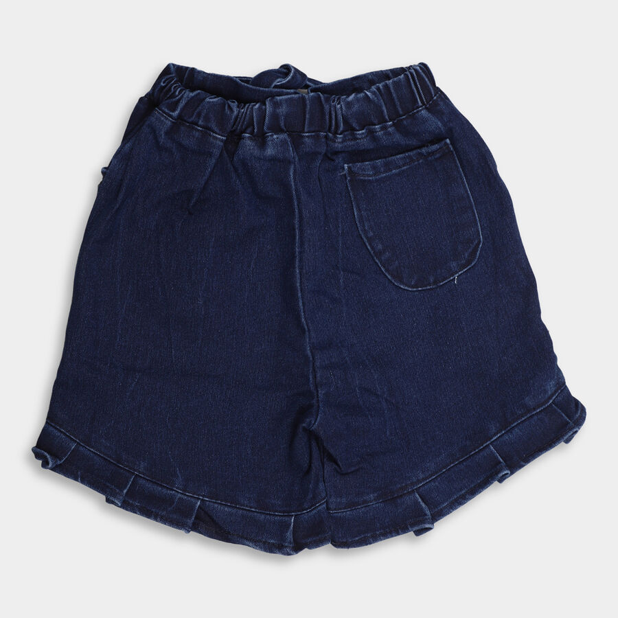 Girls' Shorts, Dark Blue, large image number null