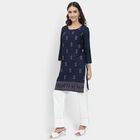 Ladies' Kurta, नेवी ब्लू, small image number null