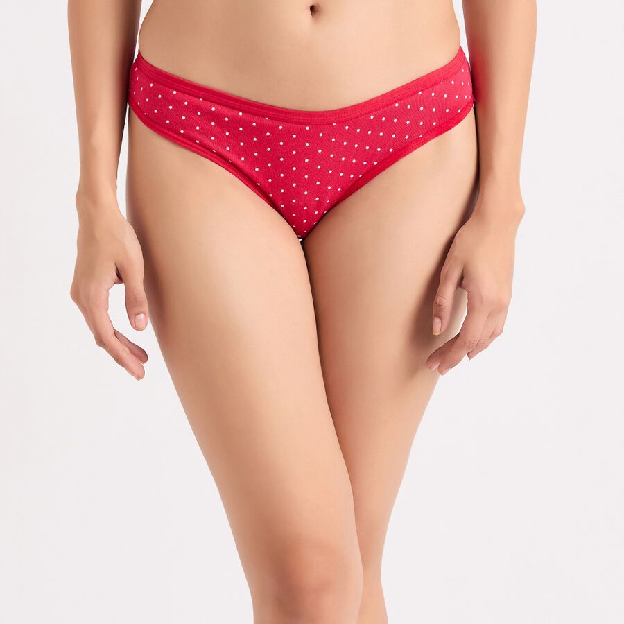 Ladies' Cotton Panty, Red, large image number null