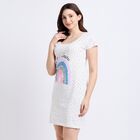Ladies' 100% Cotton Nighty, White, small image number null