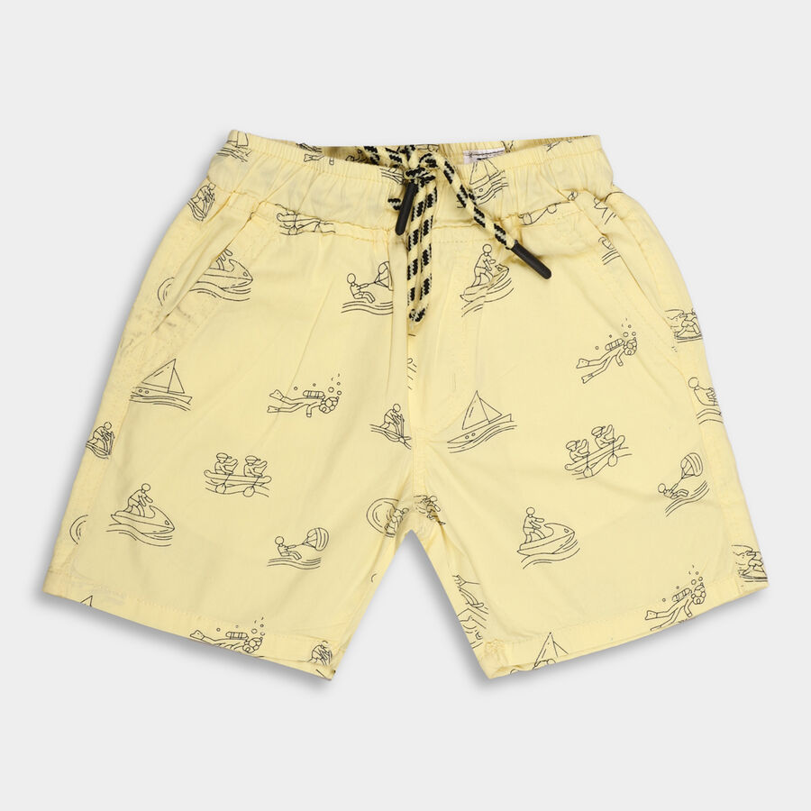 Boys' Cotton Bermudas, Yellow, large image number null