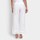 Ladies' 100% Cotton Palazzo, Off White, small image number null