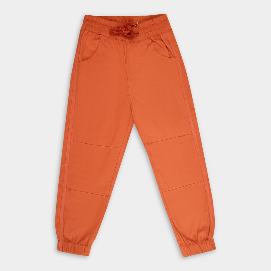 Boys' Cotton Trouser, Rust, large image number null