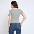 Ladies' Round Neck T-Shirt, काला, small image number null