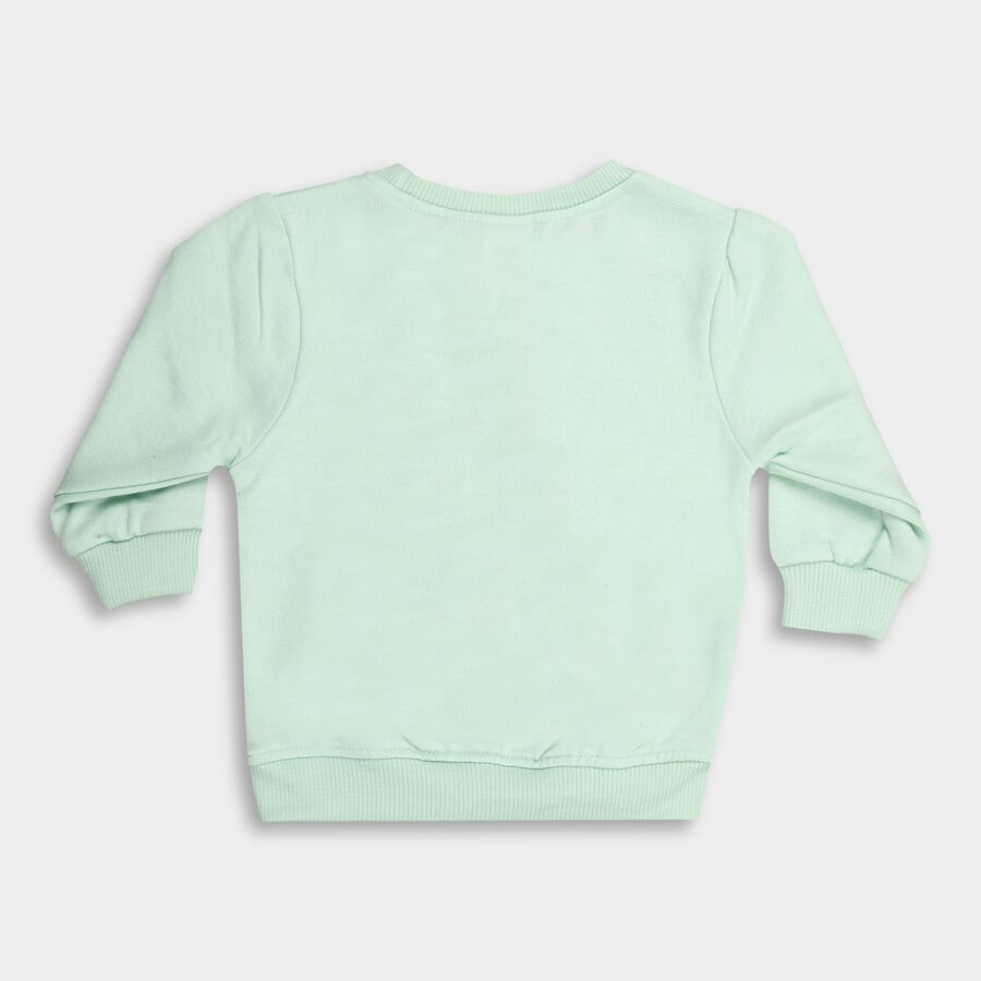 Infant's Sweatshirt, Light Green, large image number null