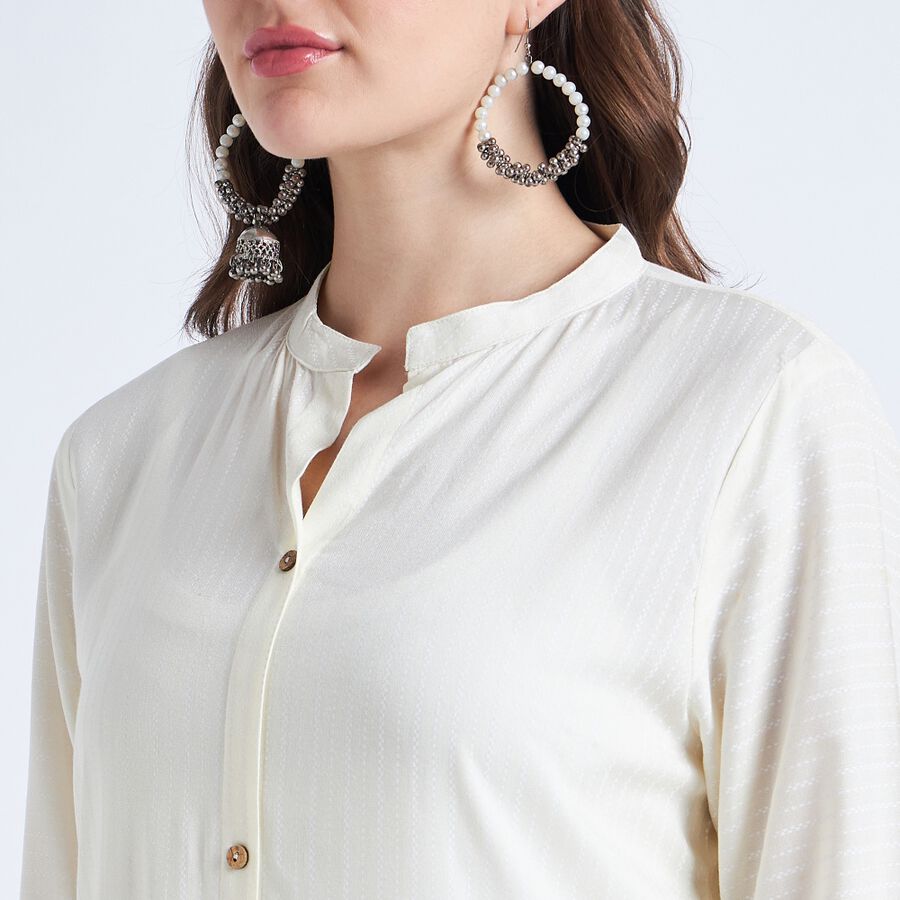 Ladies' Kurta, White, large image number null