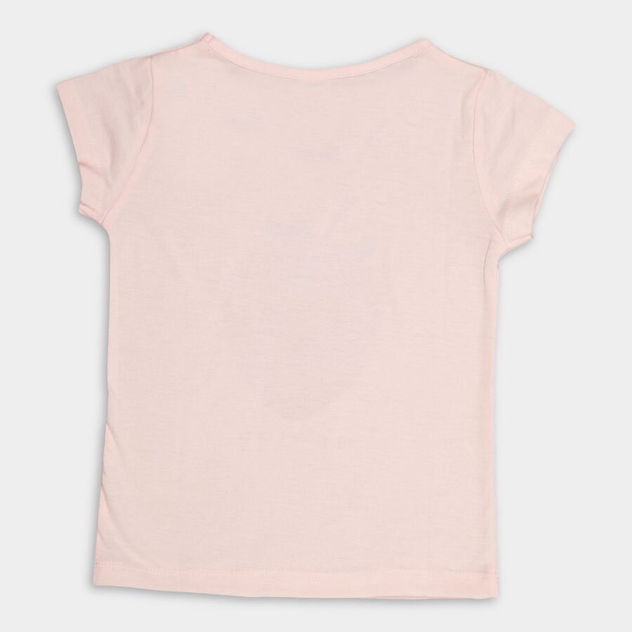 Girls' T-Shirt, हल्का गुलाबी, large image number null