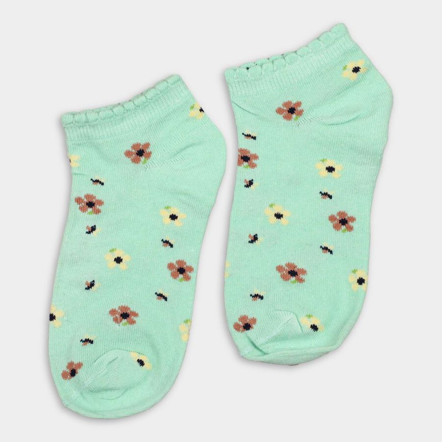 Girls' Socks, हल्का हरा, large image number null