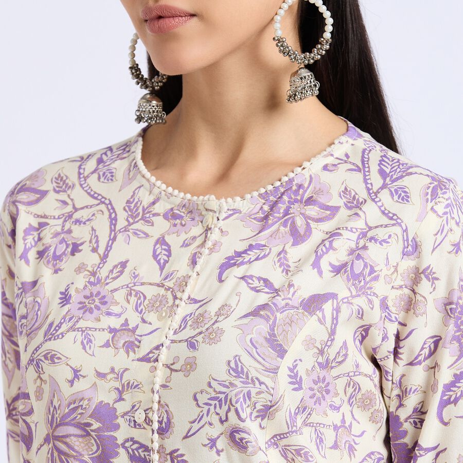 Ladies' Kurta, Purple, large image number null