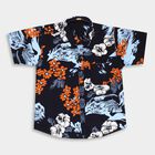 Boys' Cotton Shirt, Navy Blue, small image number null