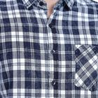 Men's 100% Cotton Casual Shirt, Dark Blue, small image number null