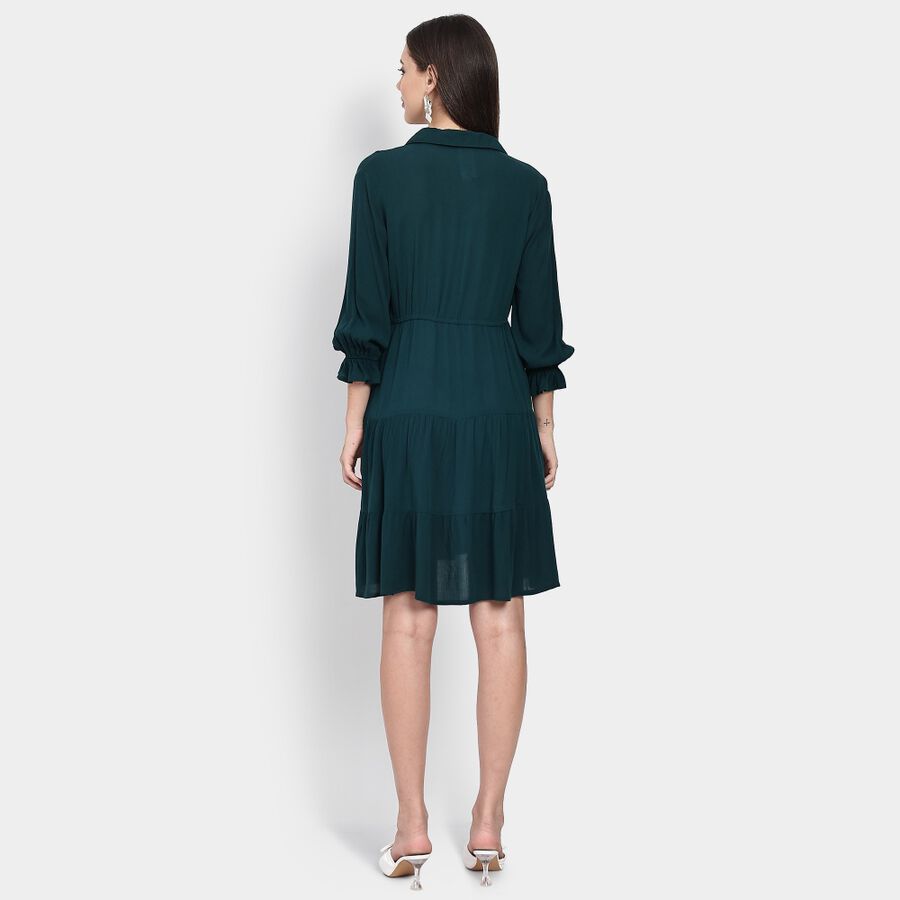 Ladies' Dress, Dark Green, large image number null