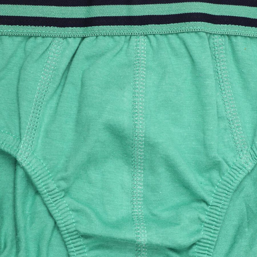 Boys' Cotton Briefs, Light Green, large image number null