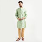 Men's Kurta Pyjama, Light Green, small image number null