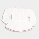 Girls' Blouse, Off White, small image number null