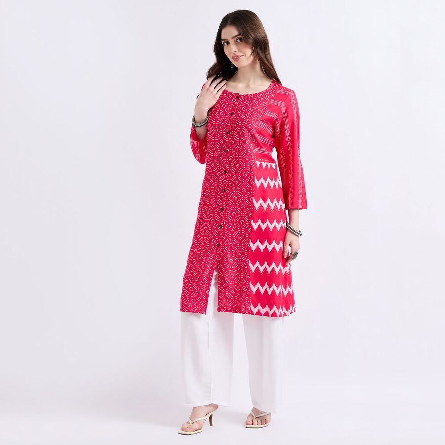 Ladies' Kurta, Fuchsia, large image number null