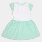 Girls' Cotton Frock, Light Green, small image number null