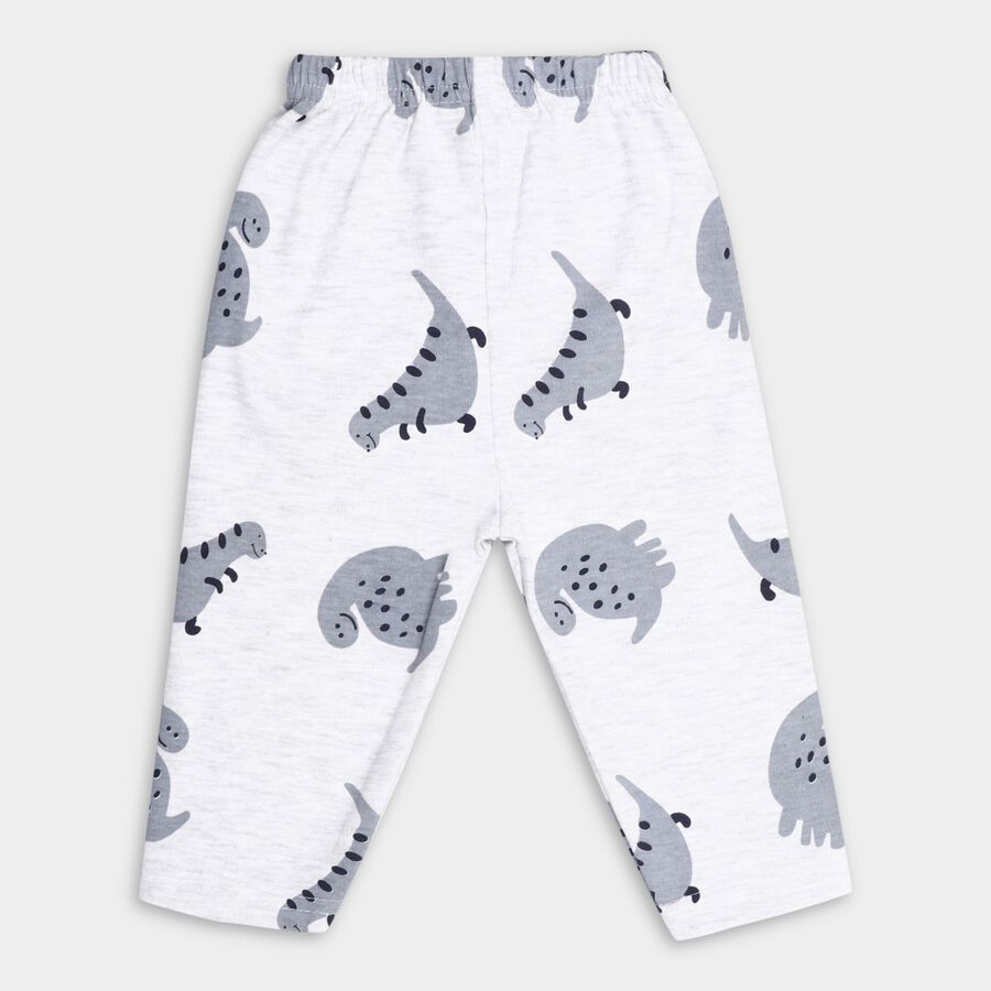 Infants' Cotton Pyjama, भूरा, large image number null