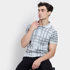 Men's 100% Cotton Collared Half Sleeves T-Shirt, Light Grey, small image number null