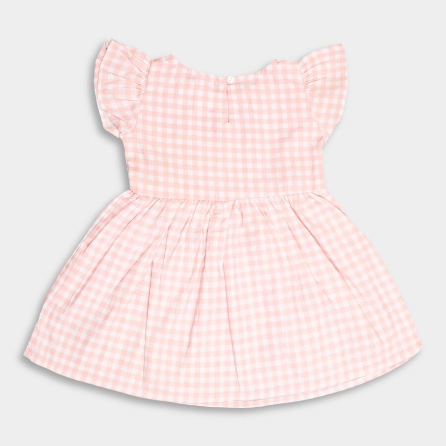 Infants' Cotton Frock, Pink, large image number null