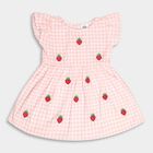 Infants' Cotton Frock, गुलाबी, small image number null
