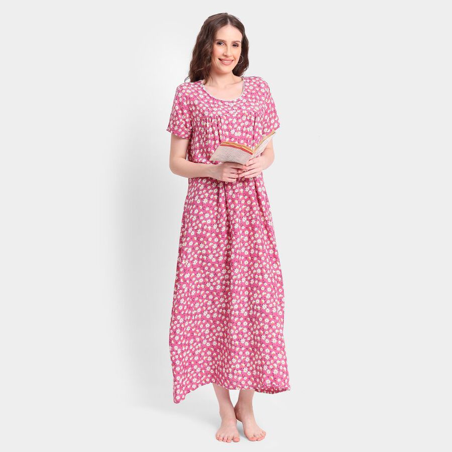 Ladies' Nighty, गुलाबी, large image number null