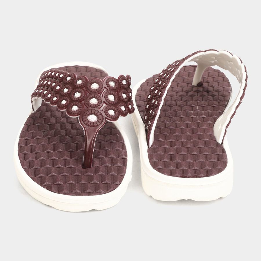 Womens Moulded Sliders, Wine, large image number null