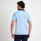 Mens' Collared Half Sleeves T-Shirt, Light Blue, small image number null