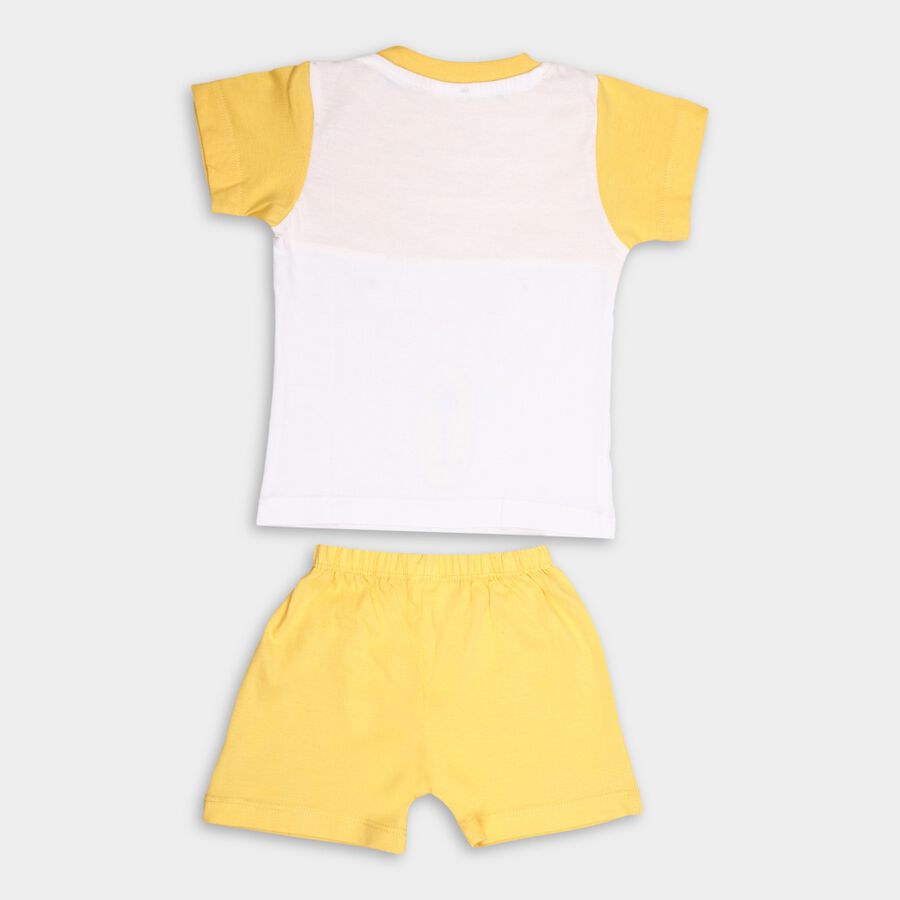 Infants' Cotton Baba Suit, Yellow, large image number null