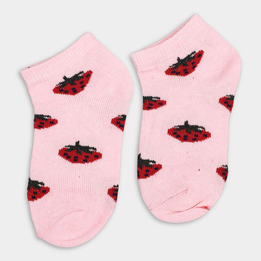 Girls' Socks, हल्का गुलाबी, large image number null