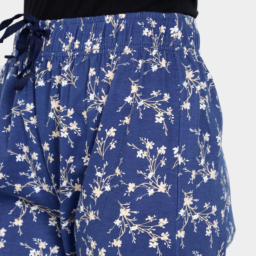 Ladies' Cotton Pyjama, Navy Blue, large image number null