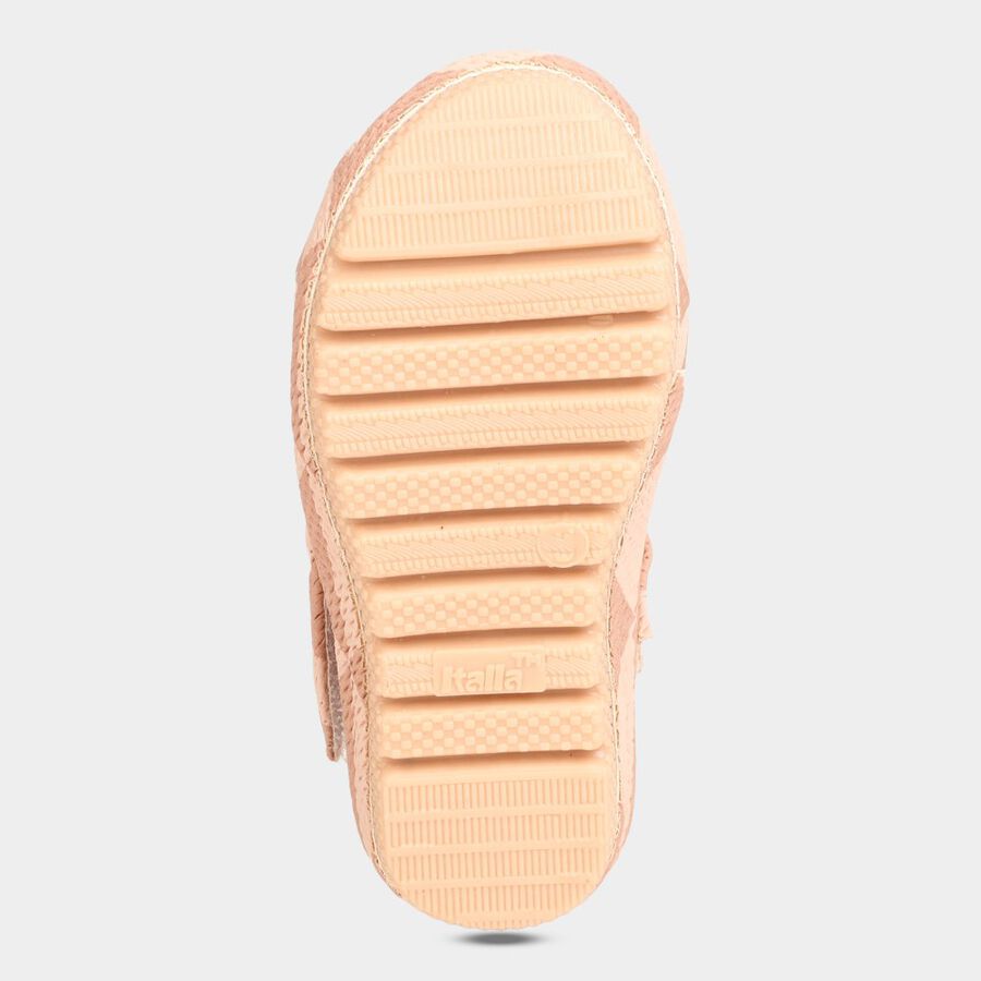 Girls Velcro Sandals, Beige, large image number null
