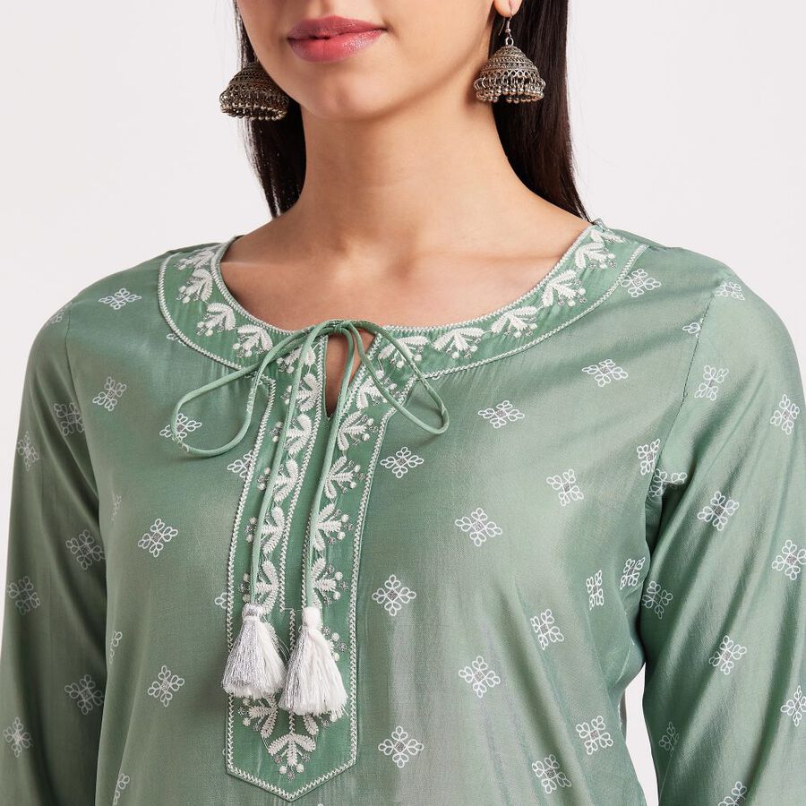 Ladies' Kurta, Light Green, large image number null