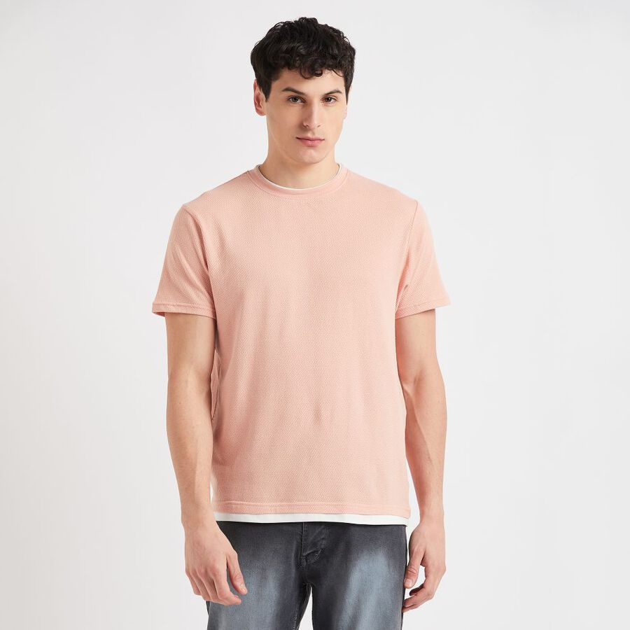 Men's 100% Cotton T-Shirt, Light Pink, large image number null