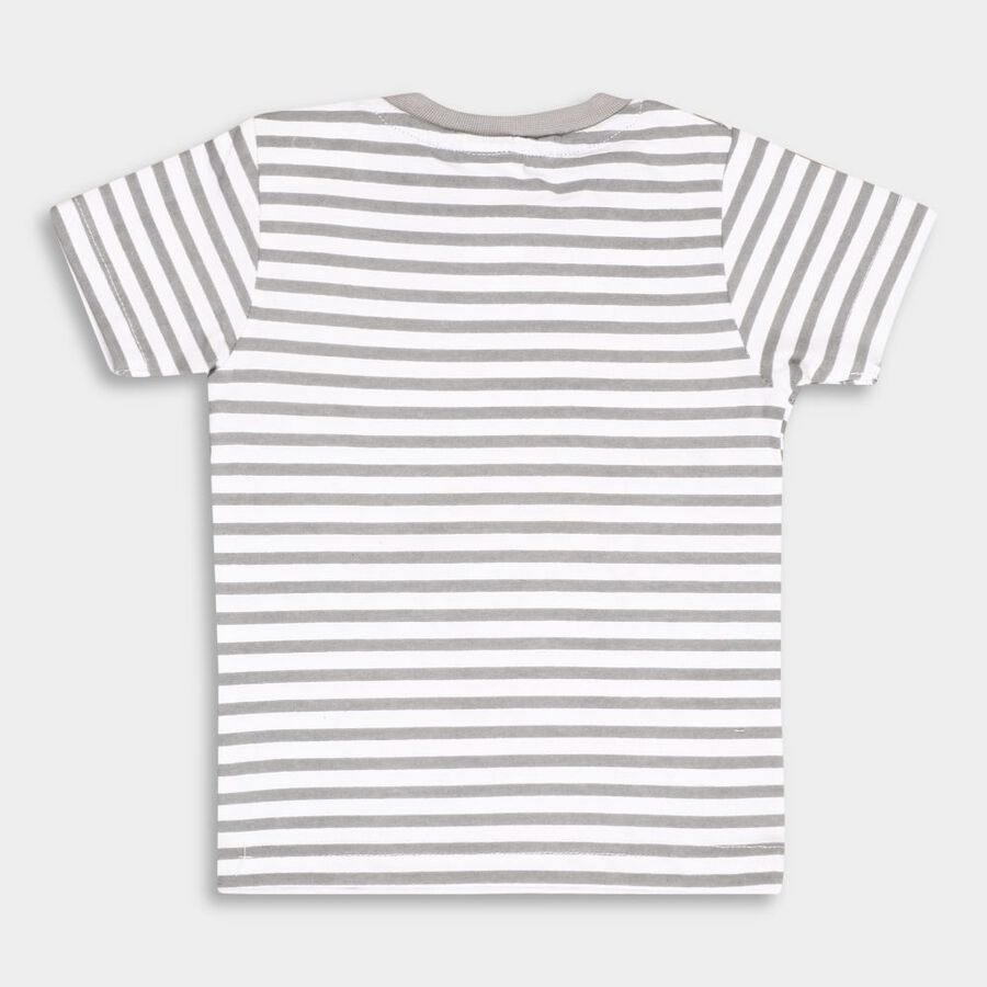Infants' Cotton T-Shirt, Off White, large image number null