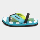 Kids Printed Flip Flops, Turquoise, small image number null