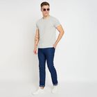 Men's Round Neck Half Sleeves T-Shirt, Light Grey, small image number null