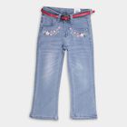 Girls' Jeans, मध्यम नीला, small image number null