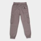 Boys' Cotton Trousers, गहरा ग्रे, small image number null