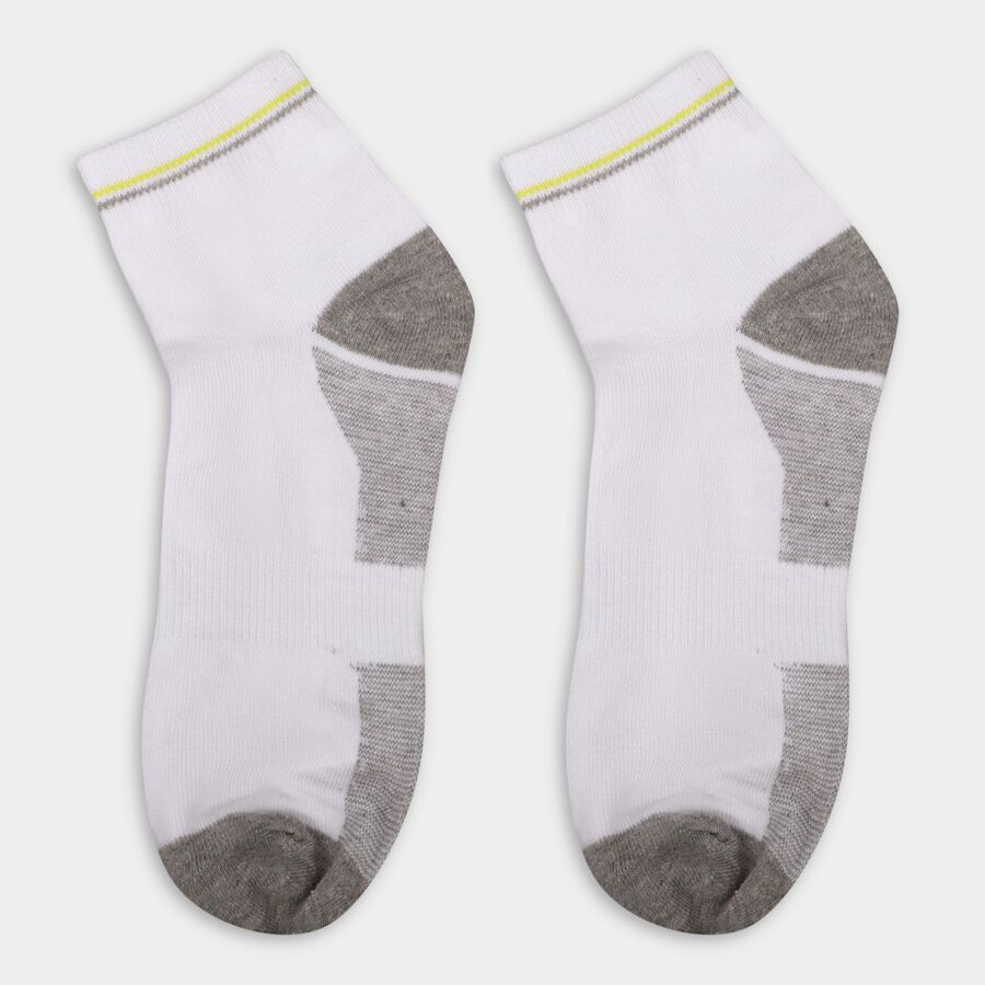 Men's Socks, White, large image number null