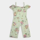 Girls' Jump Suit, हल्का हरा, small image number null