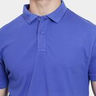 Men's Collared Half Sleeves T-Shirt, Dark Blue, small image number null