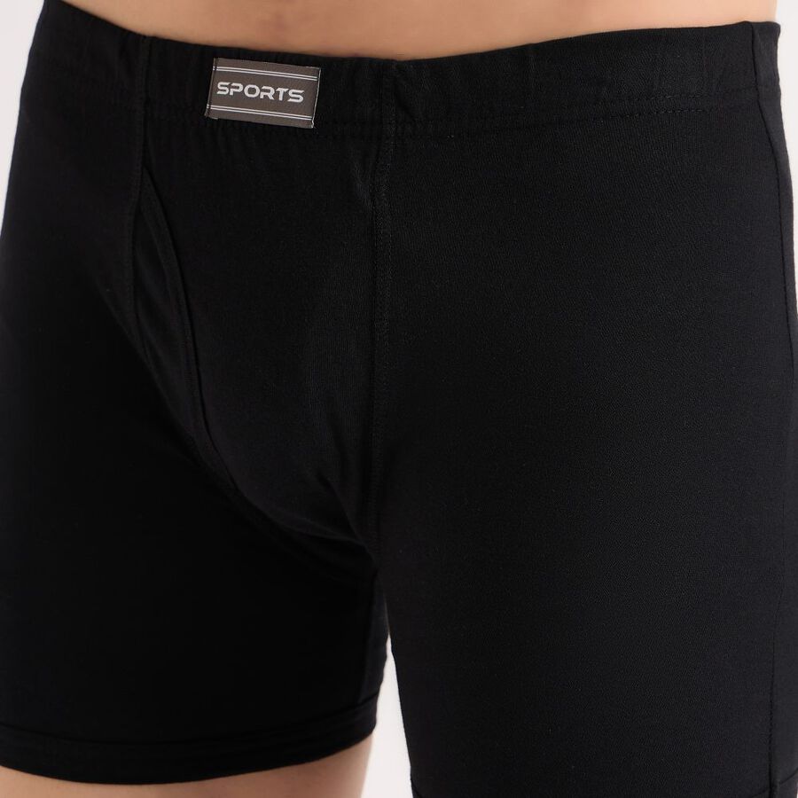 Men's Cotton Trunk, काला, large image number null