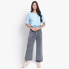 Ladies' 100% Cotton Jeans, Dark Grey, small image number null